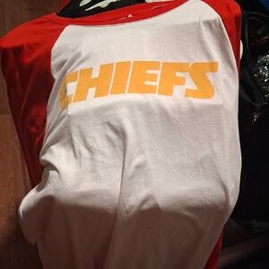 NFL Chiefs Red and White Women's Tee